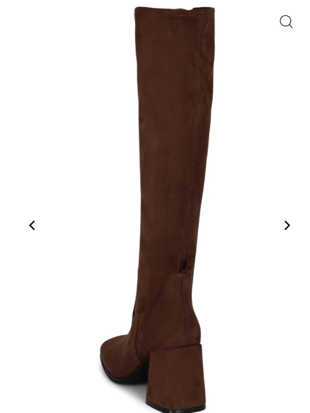 Jeffrey Cambell Hot Lava -K2 Knee-high stretch boot, Brown Suede, Size 8, NWT - Picture 4 of 9